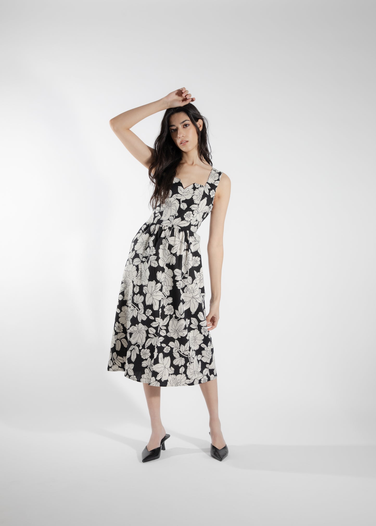 Cornifle floral bustier dress