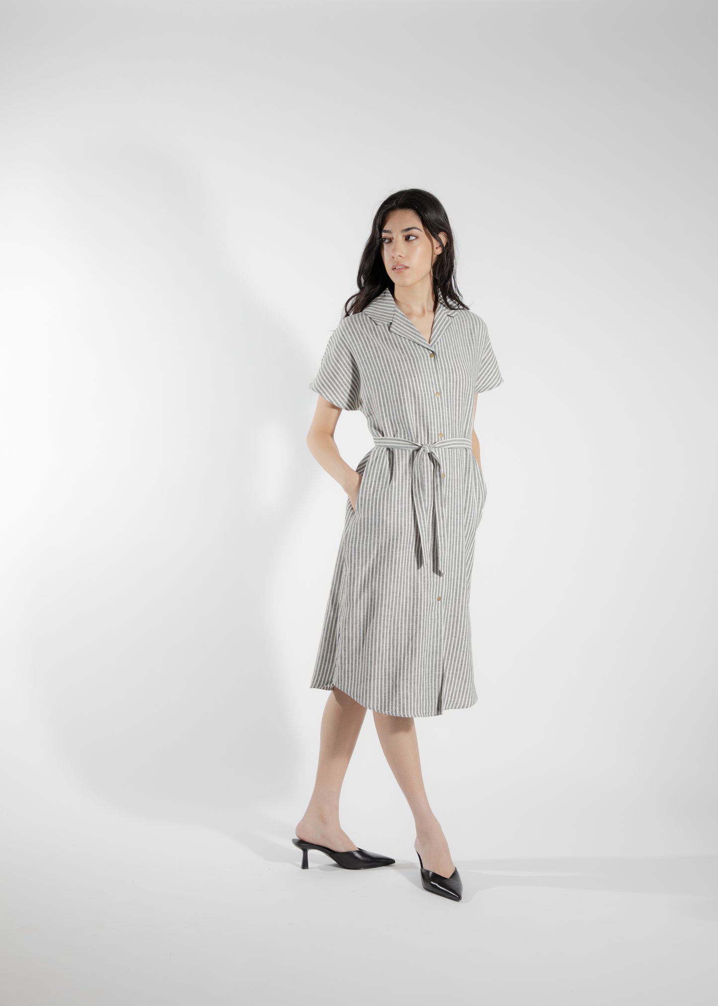 Robe chemise rayure Callitriche S DEFECT