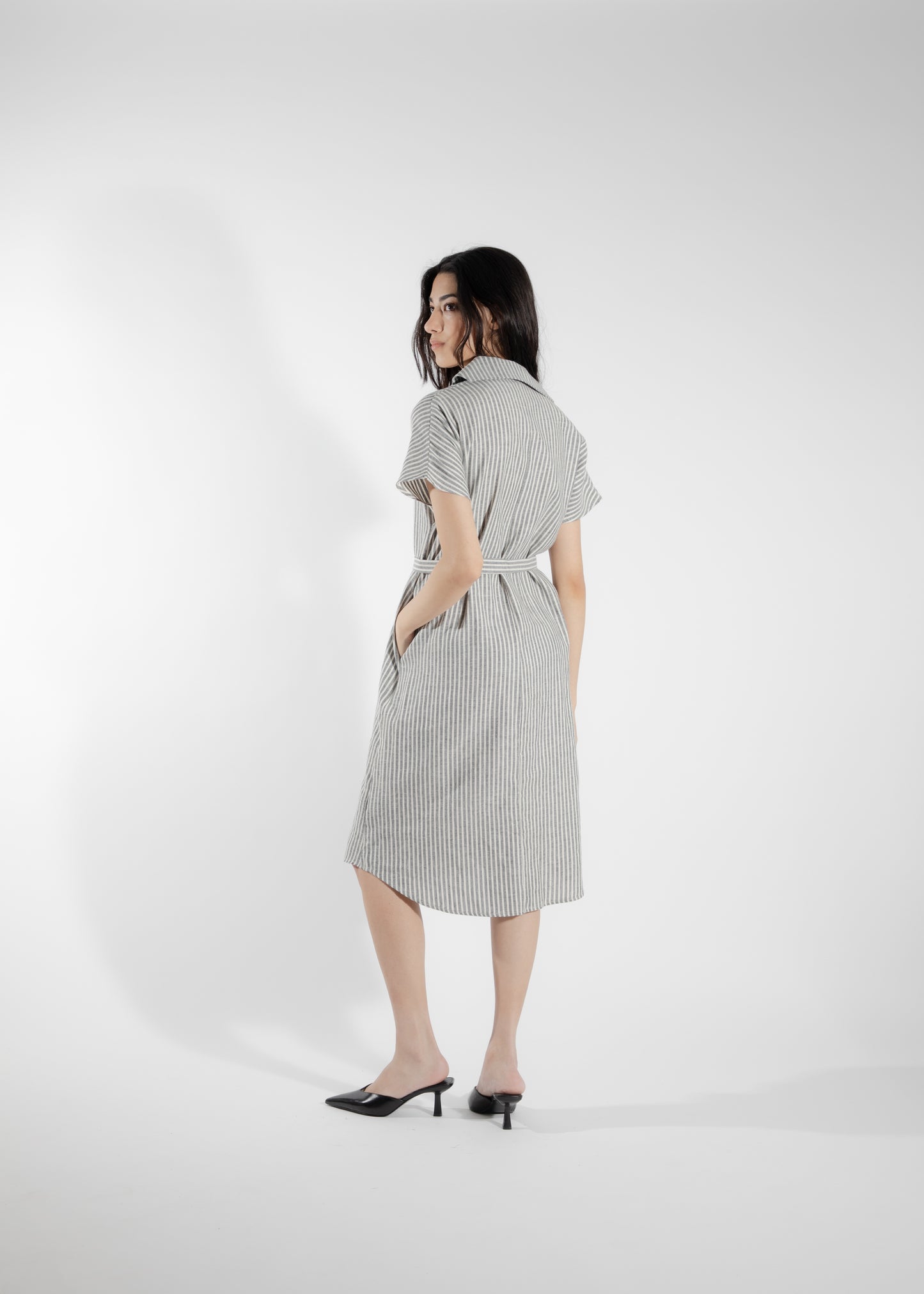 Robe chemise rayure Callitriche S DEFECT