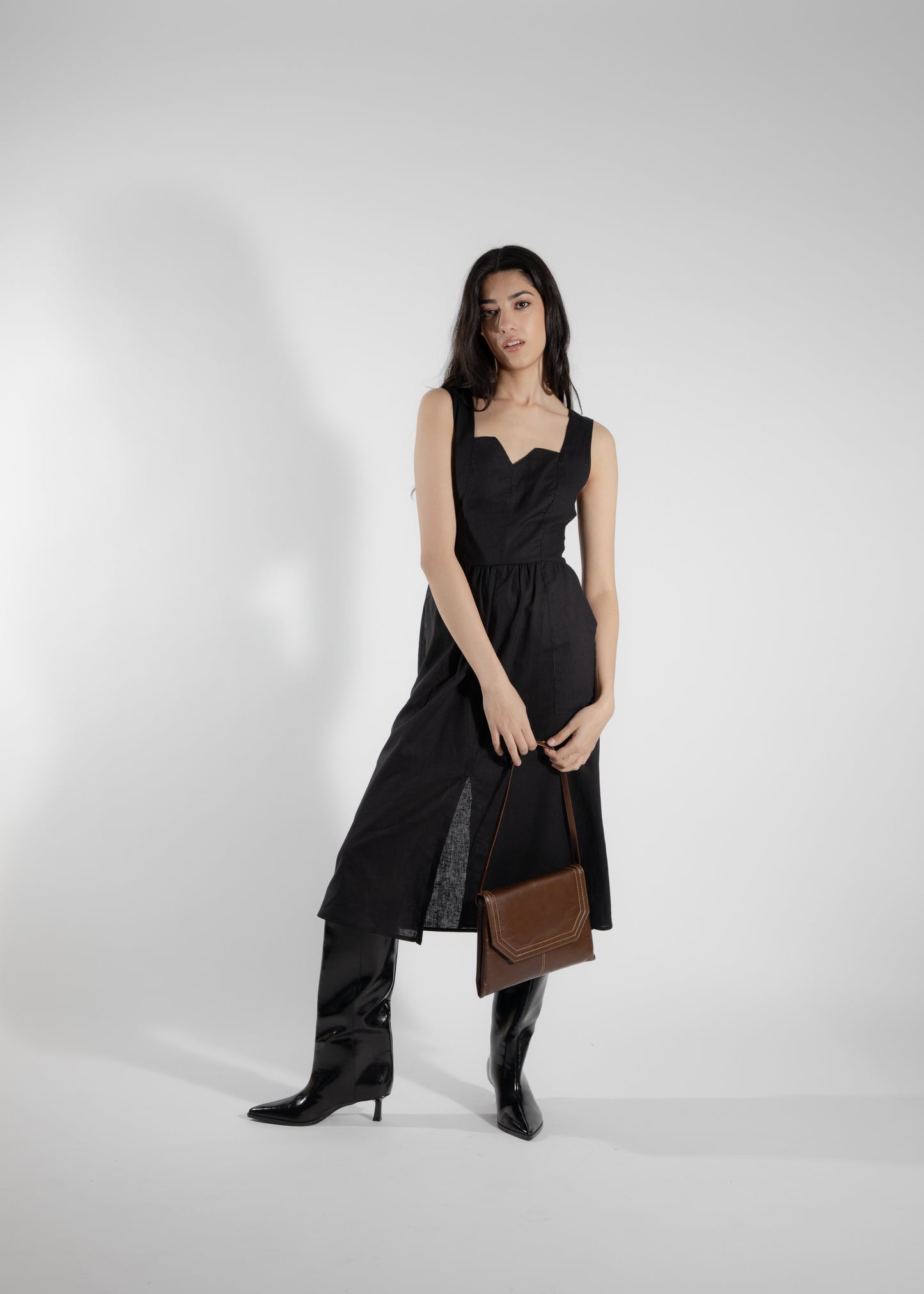 Cornifle black bustier dress