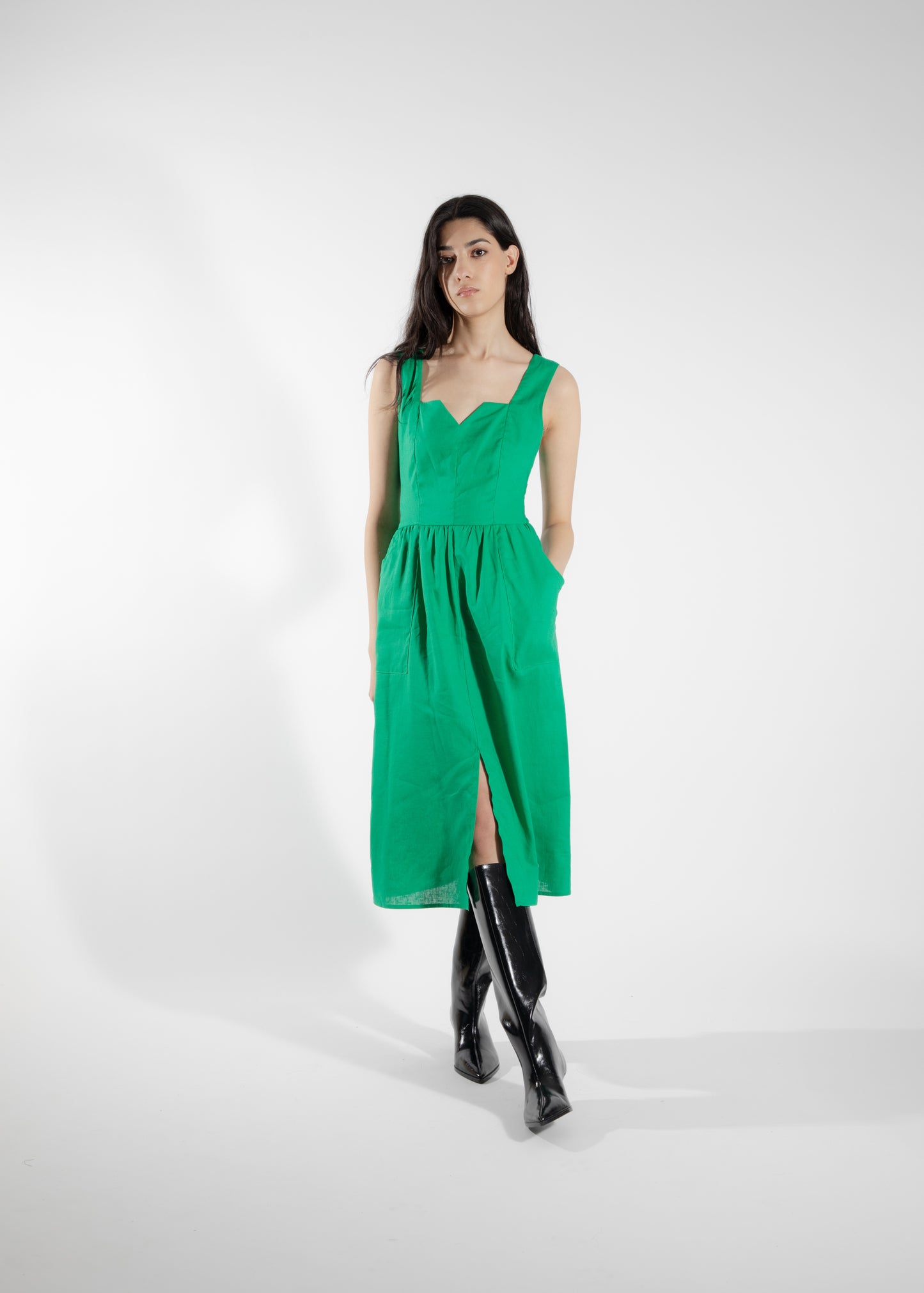 Cornifle green bustier dress