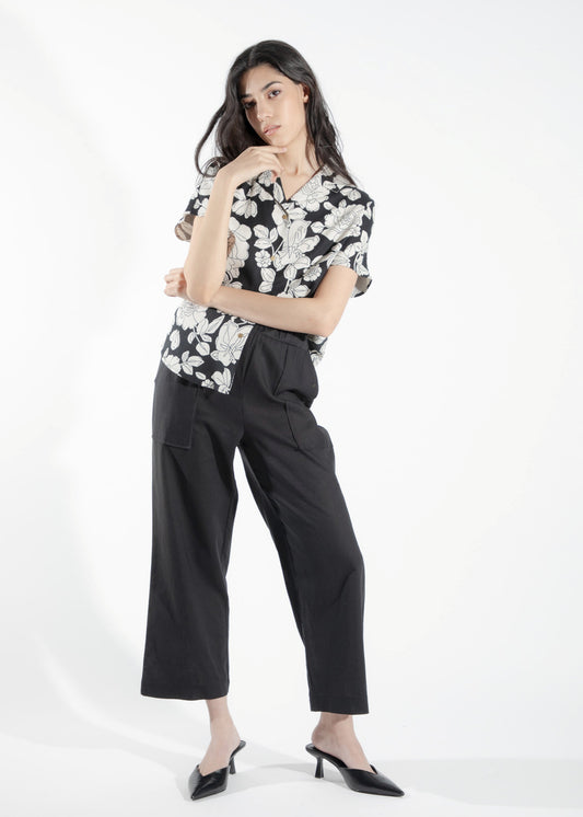 Pantalon tissé noir Alisme