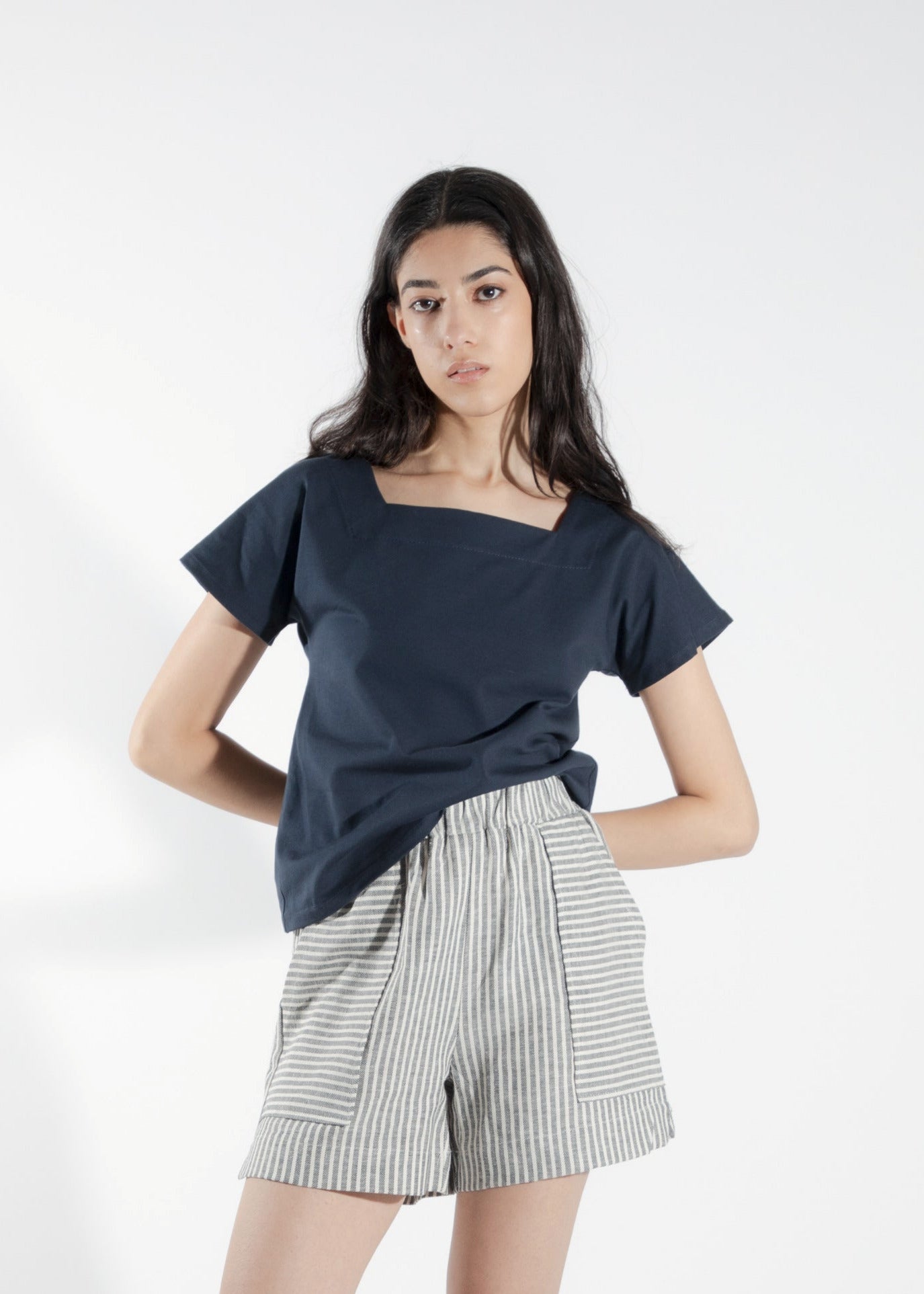 T-shirt imprimé marine Isoète