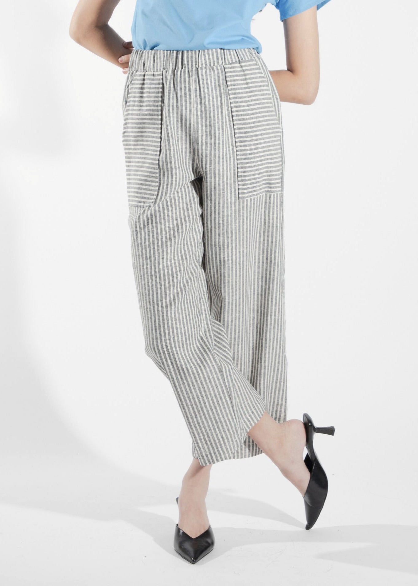 Pantalon tissé rayures Alisme