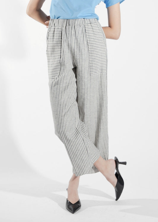 Pantalon tissé rayures Alisme