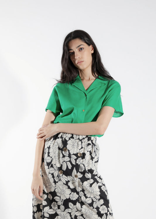 Chemise verte Élodée