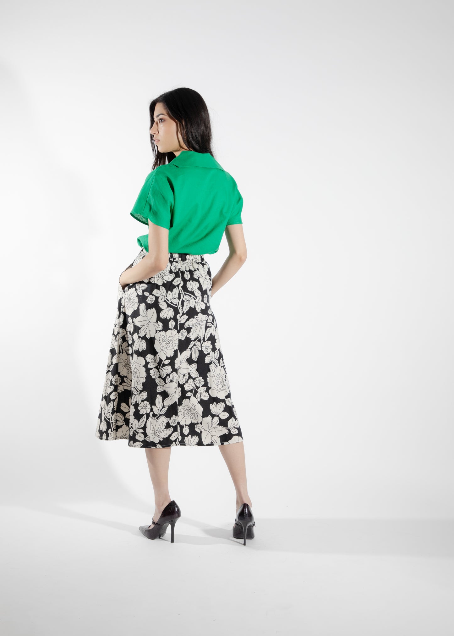 Chemise verte Élodée