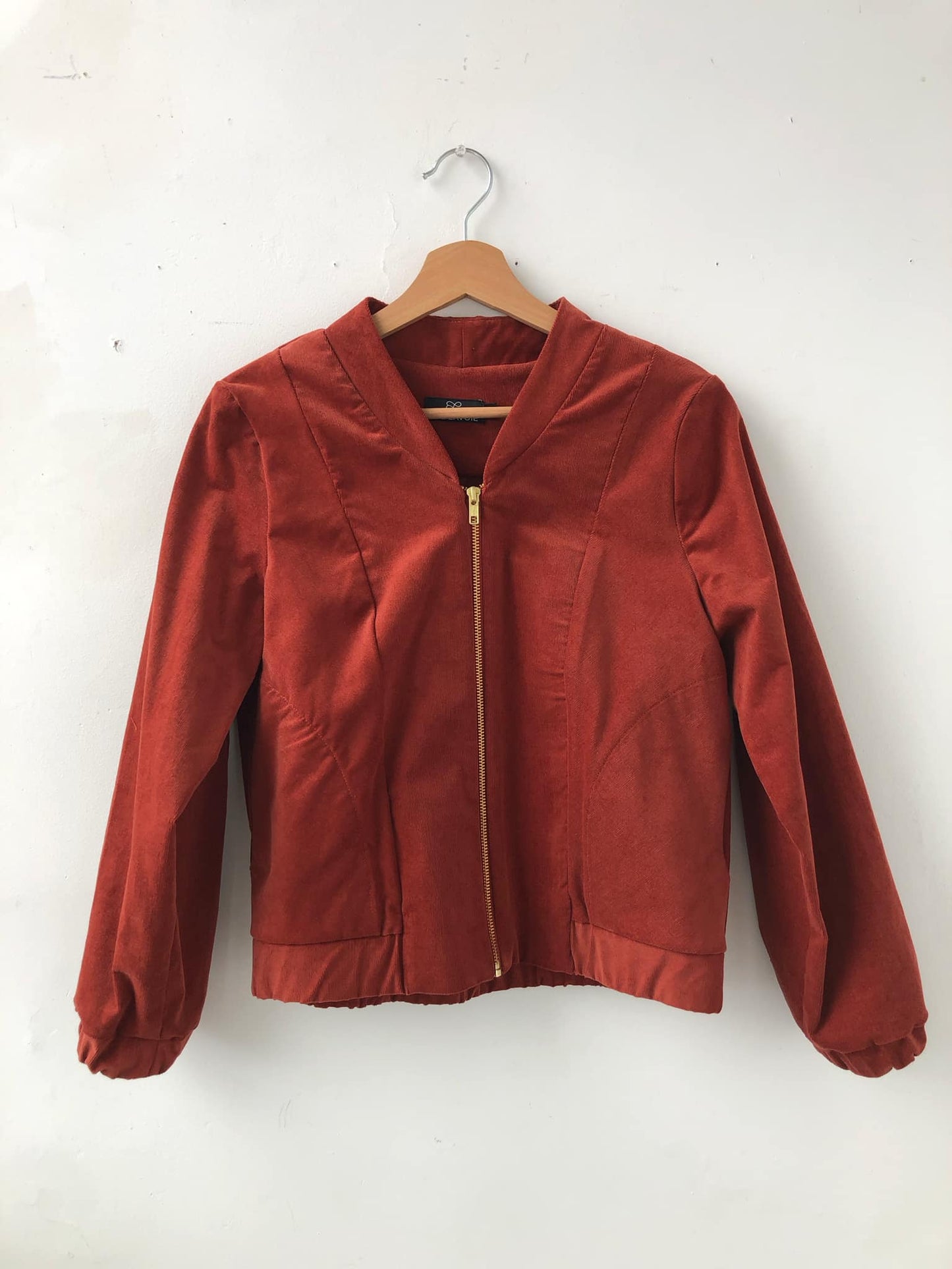 Blouson zip corduroy Terracotta Redrawn - Petit/Small