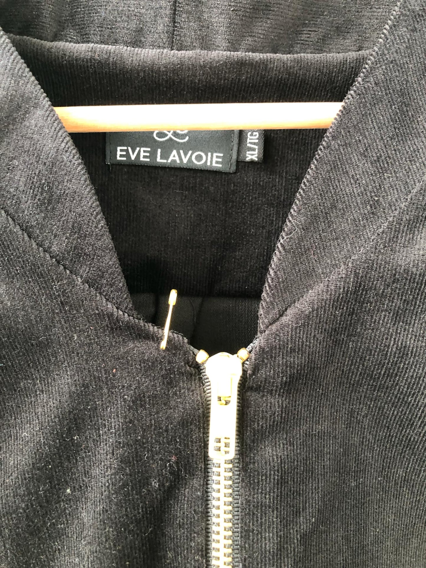 Blouson zip corduroy noir Redrawn - Très-grand/Extra-Large