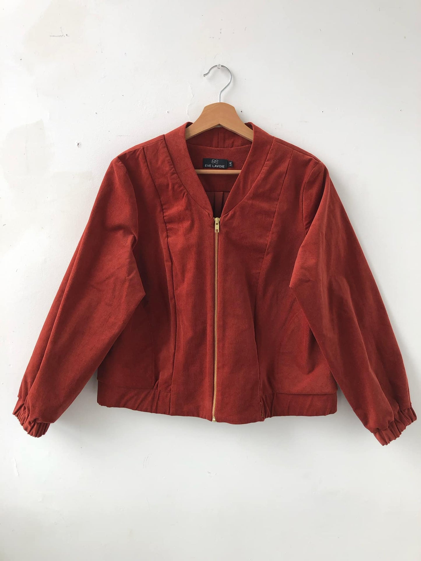Blouson zip corduroy Terracotta Redrawn - Grand/Large