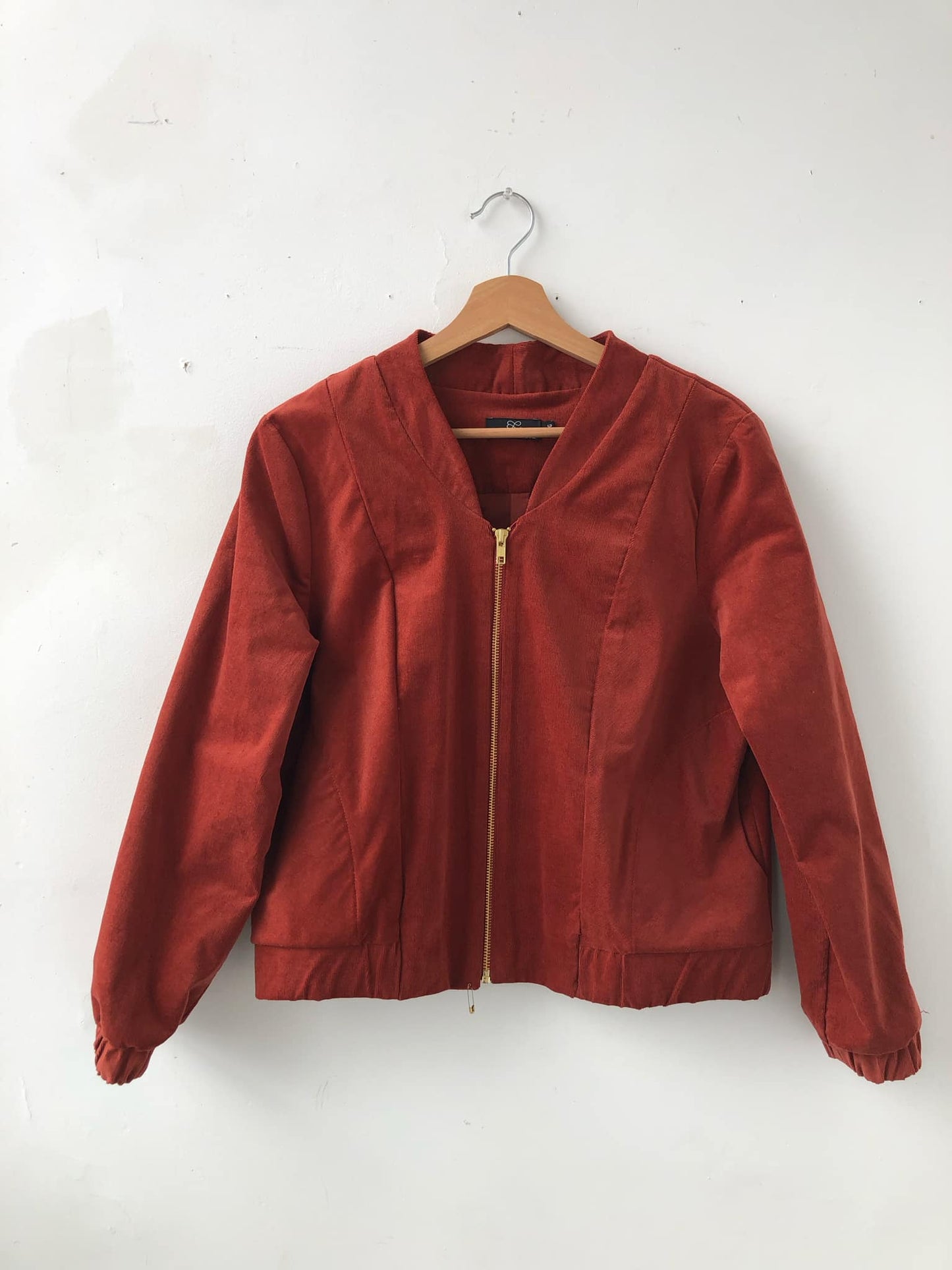 Blouson zip corduroy Terracotta Redrawn - Grand/Large