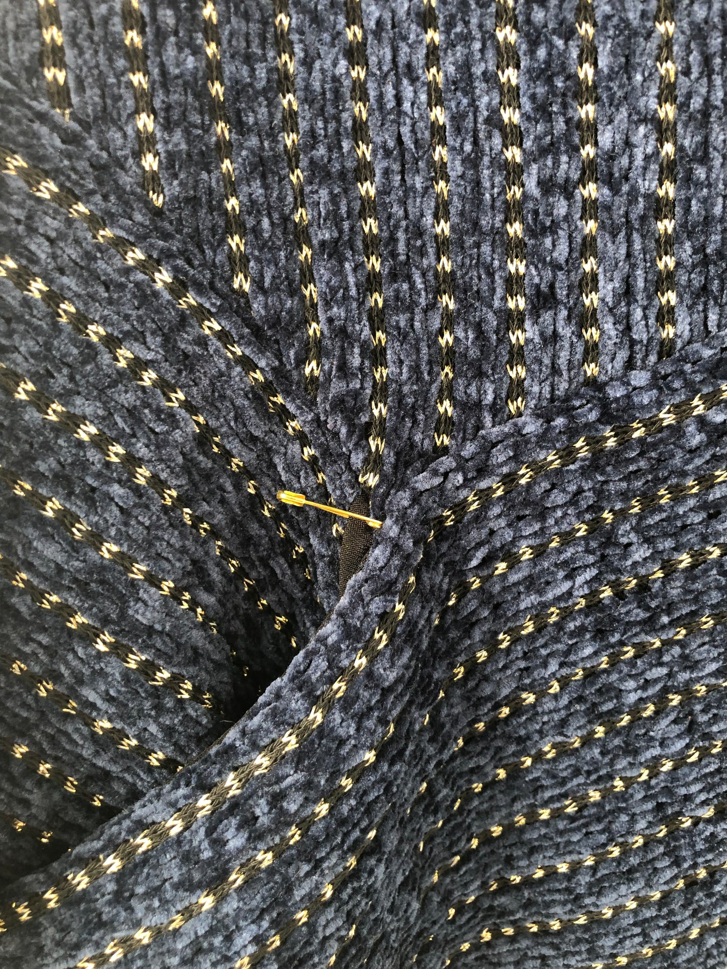 Cardigan en tricot marine Gold Lion - Très petit/Extra-small
