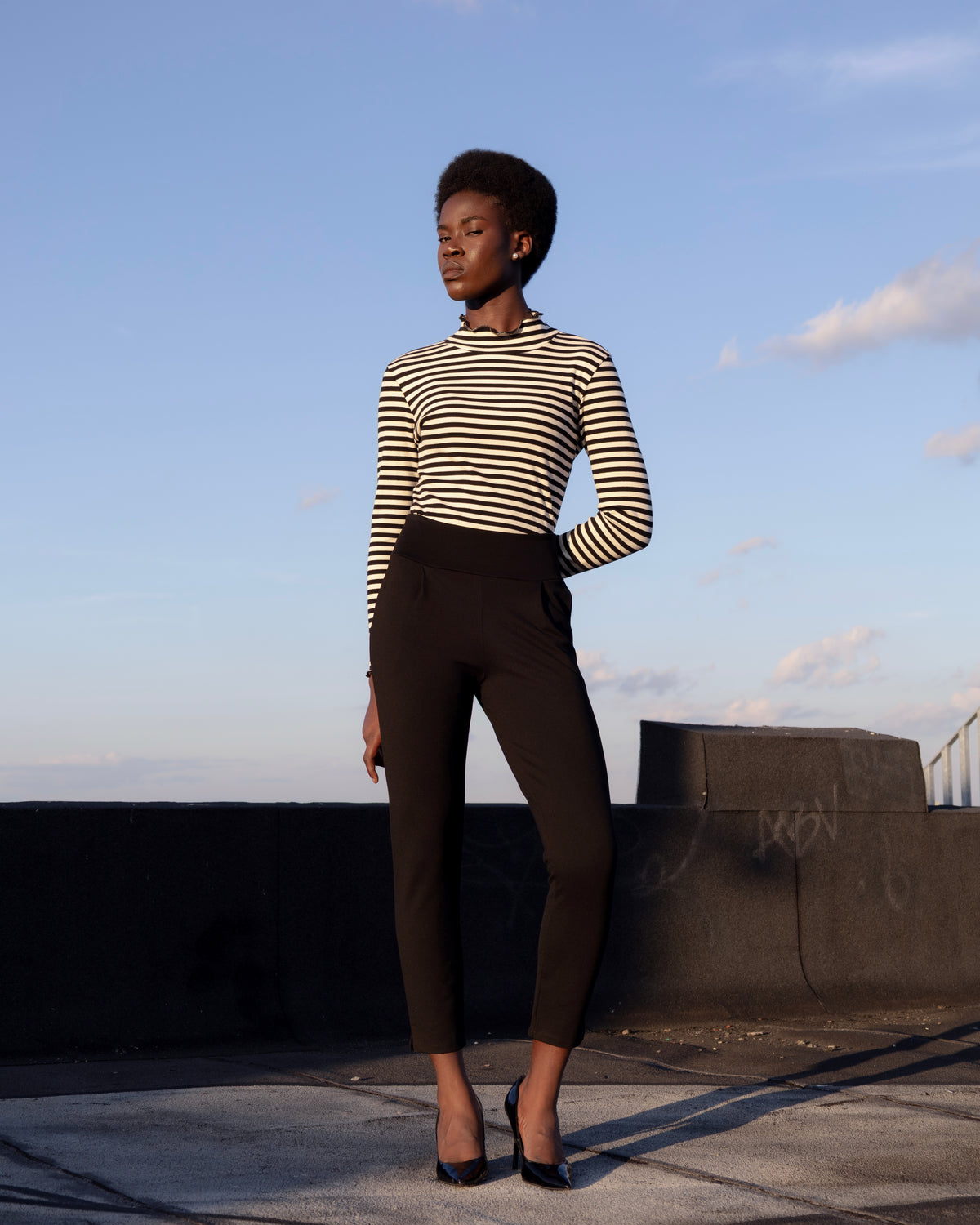 Pantalon Ponti di Roma Larimar noir