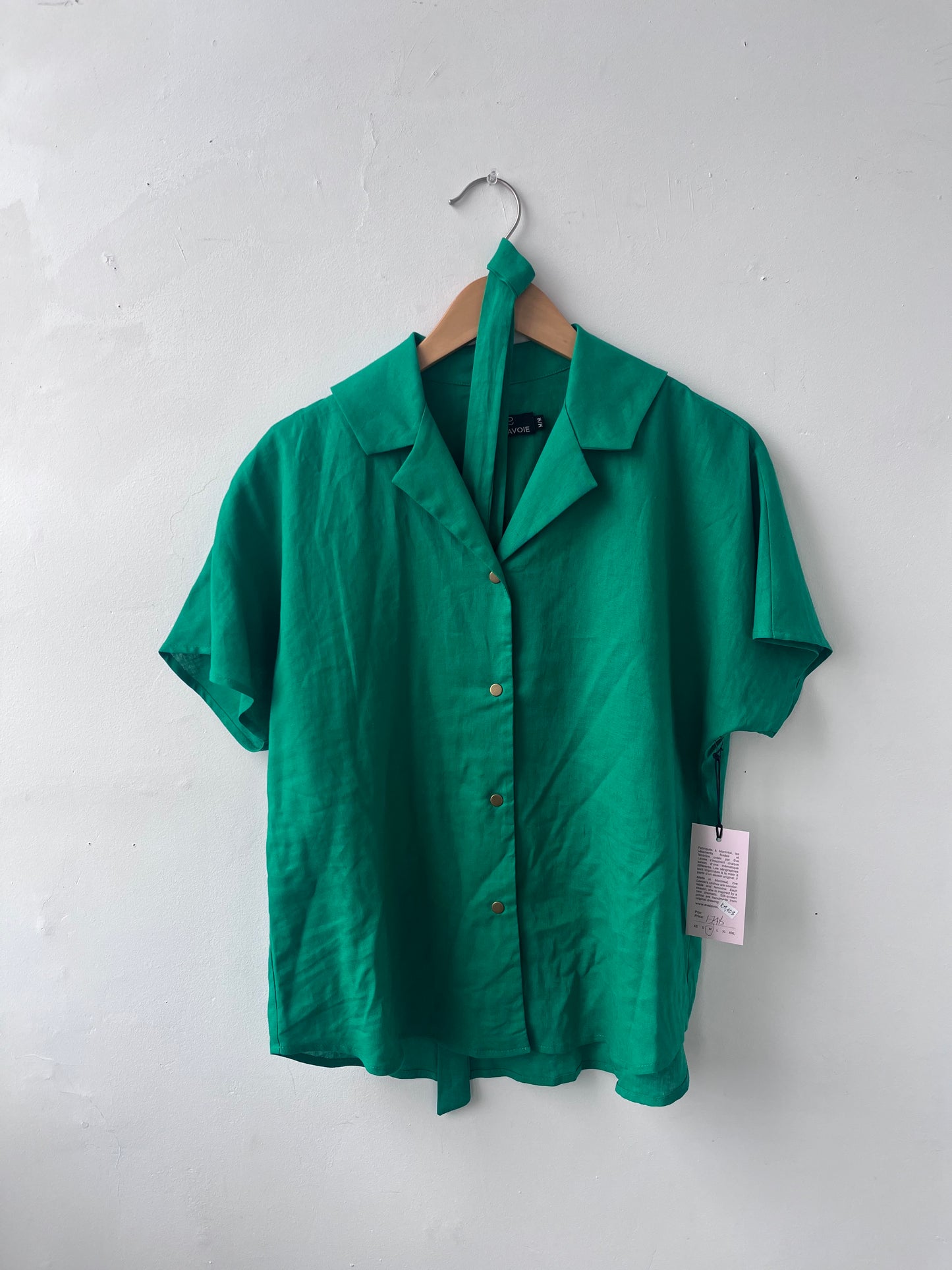 Chemise verte Élodée M DEFECT