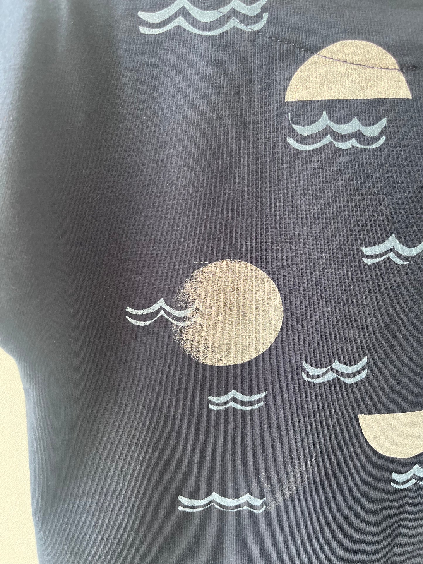T-shirt imprimé marine M DEFECT