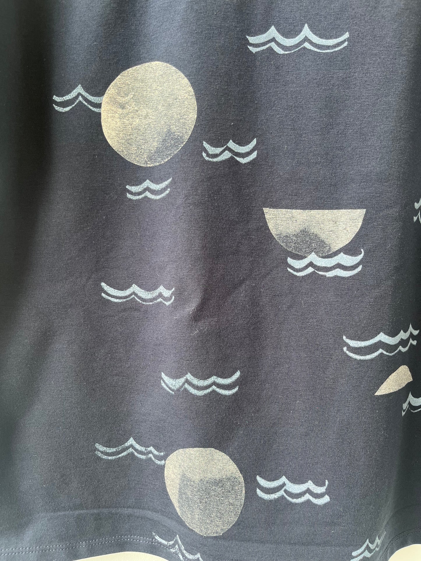T-shirt imprimé marine Isoète L DEFECT