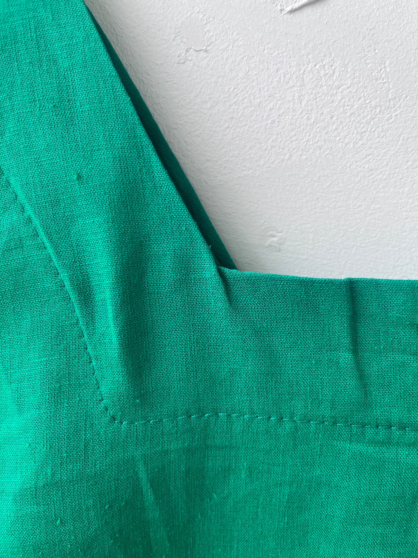 Haut court tissé vert Prêle M DEFECT