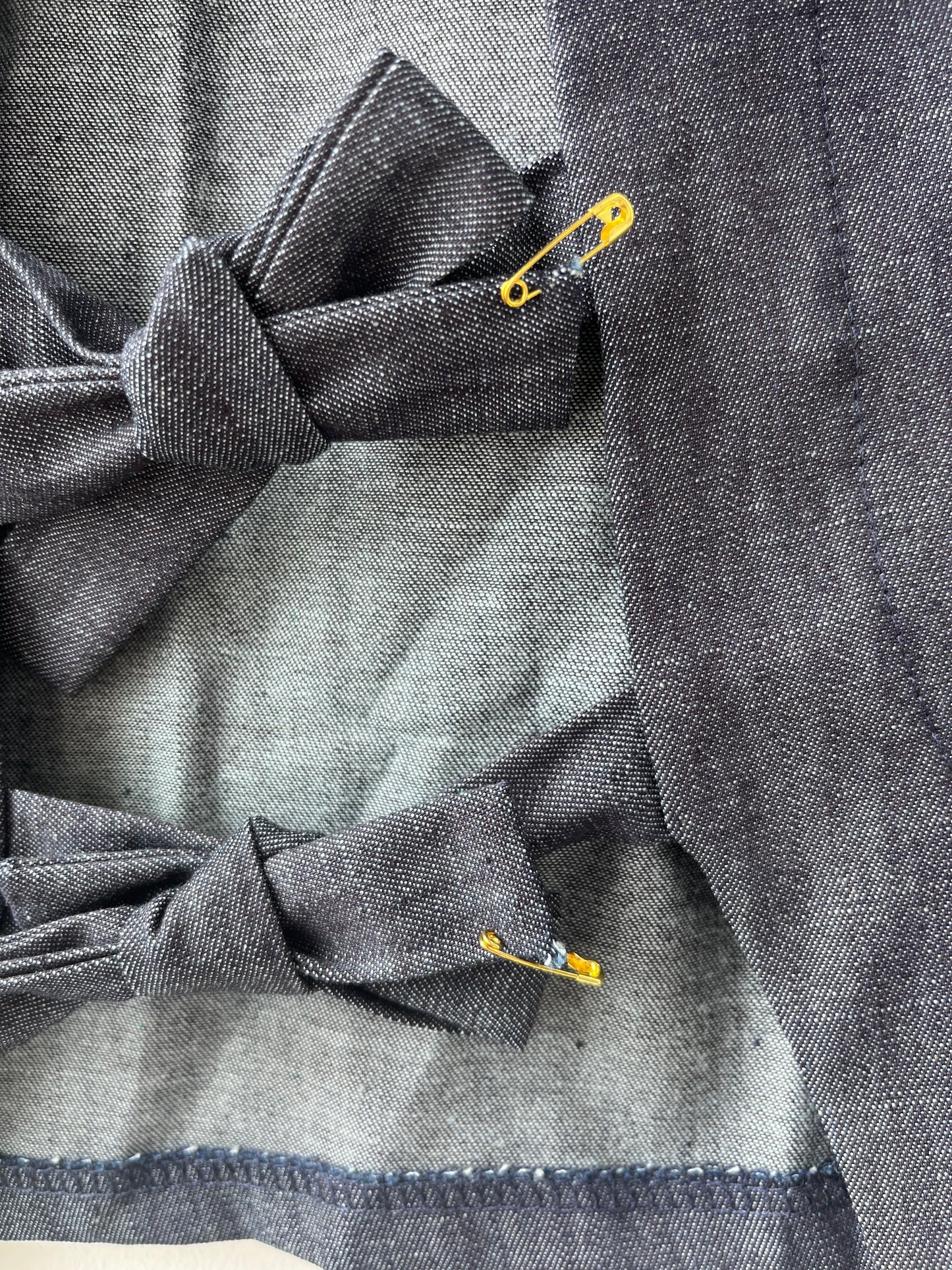 Haut court denim Prêle S DEFECT