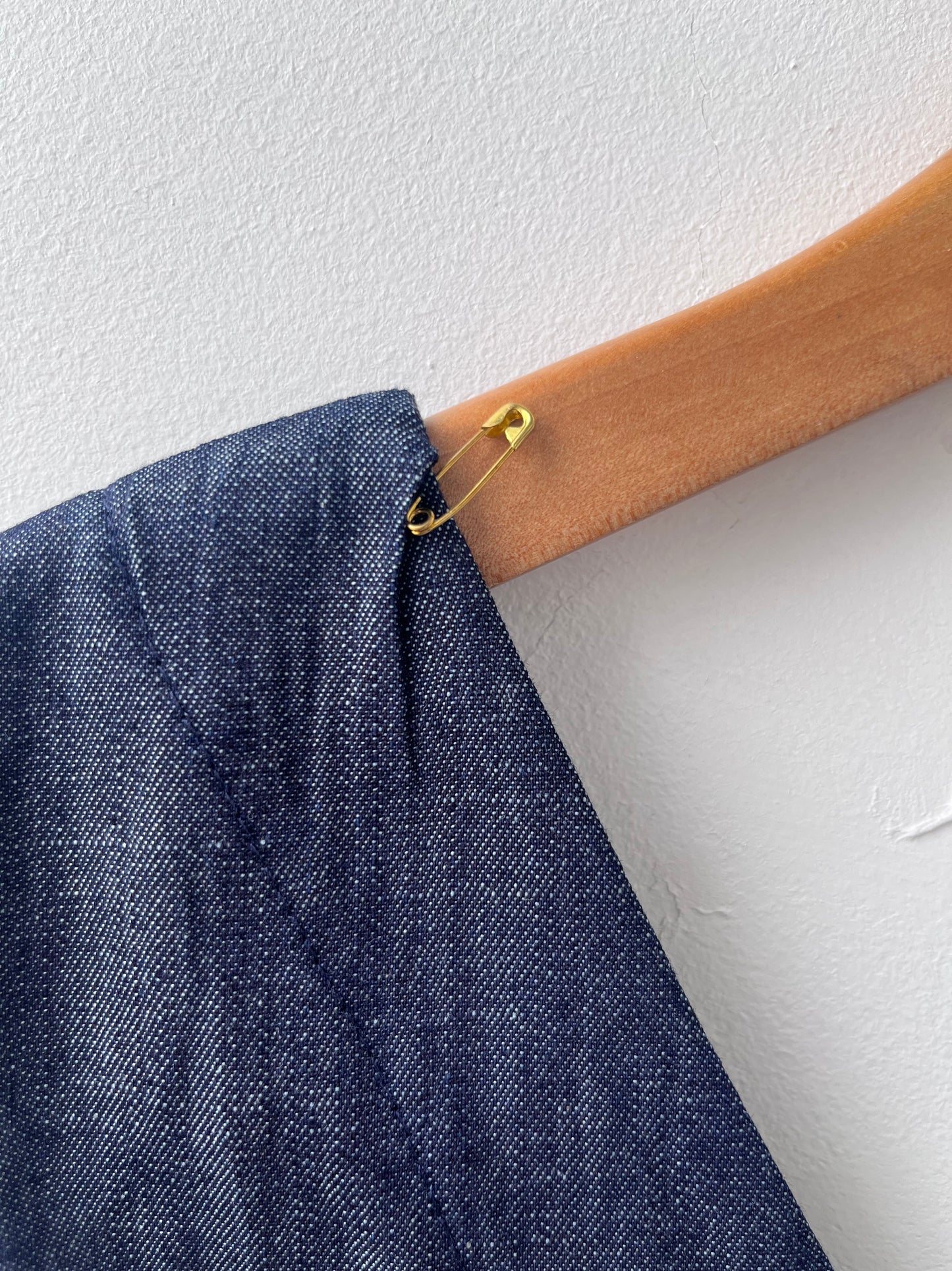 Haut court denim Prêle S DEFECT