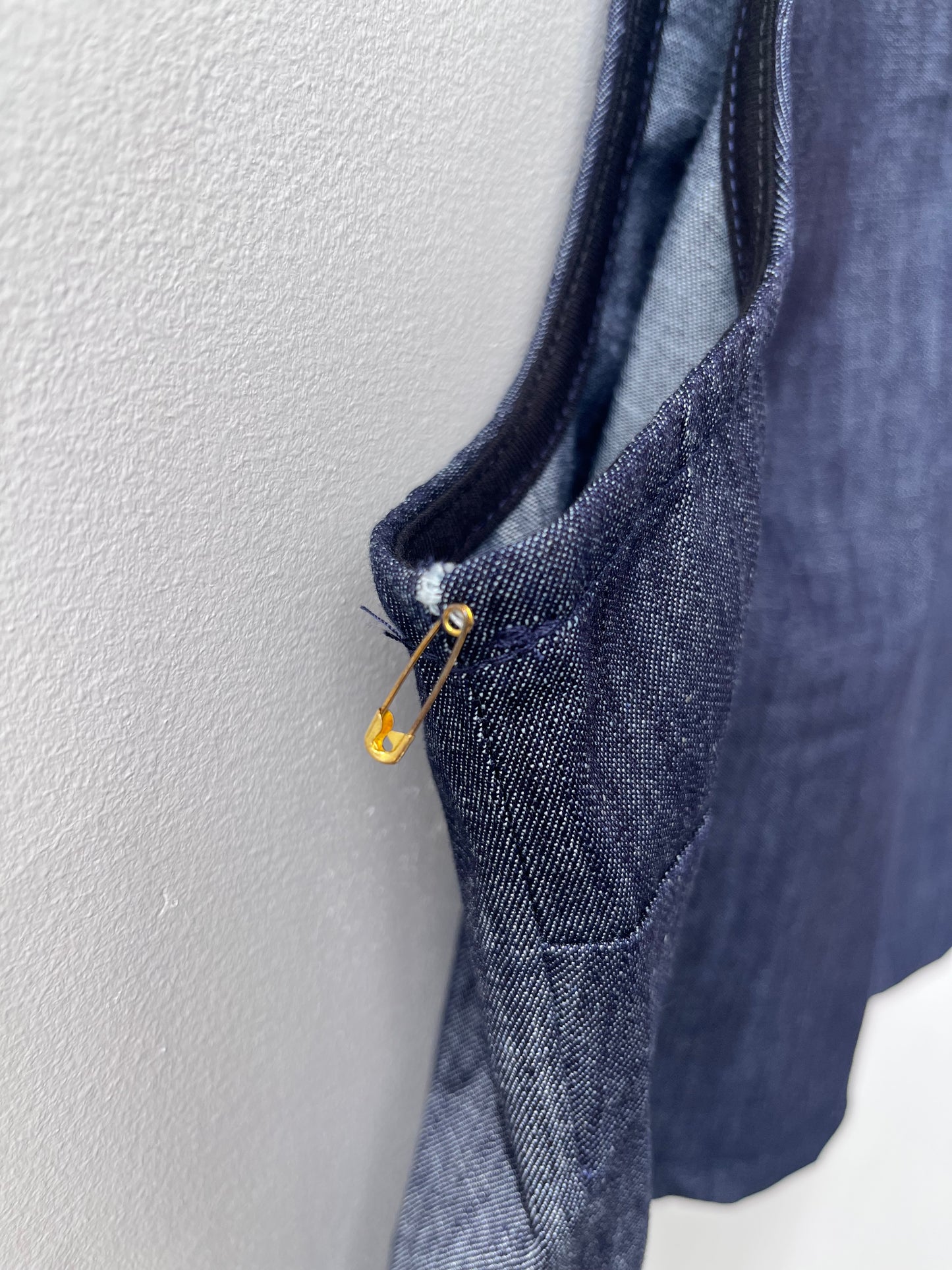 Haut court denim Prêle XL DEFECT