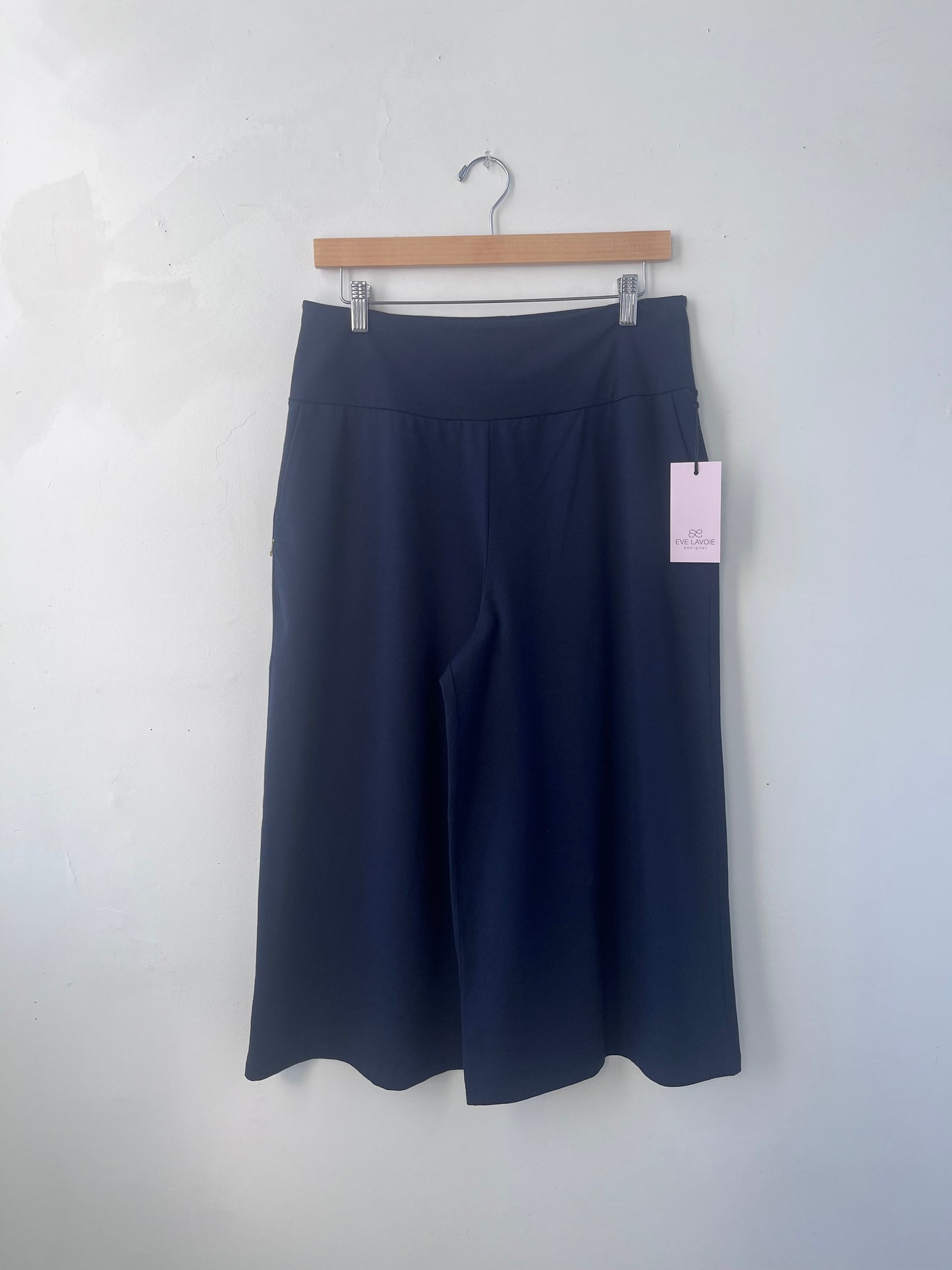 Pantalon marine en coton stretch Chara L DEFECT