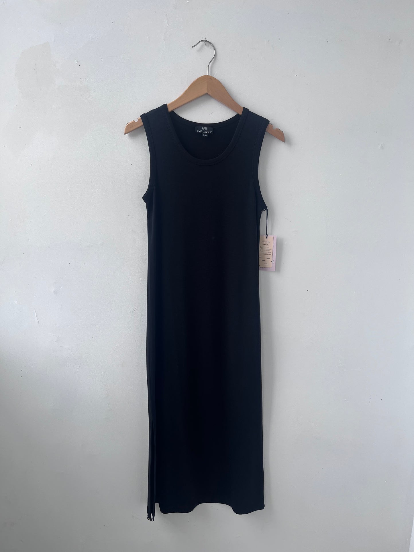 Robe/camisole longue noire Calla S DEFECT