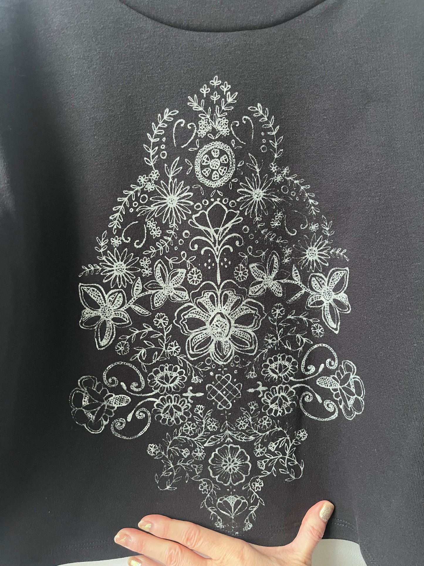 Chandail molletonné sérigraphié Hannay noir S DEFECT