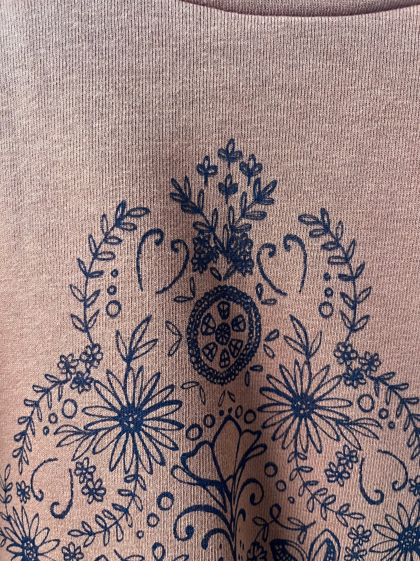 Chandail molletonné sérigraphié Hannay orange brûlé M DEFECT