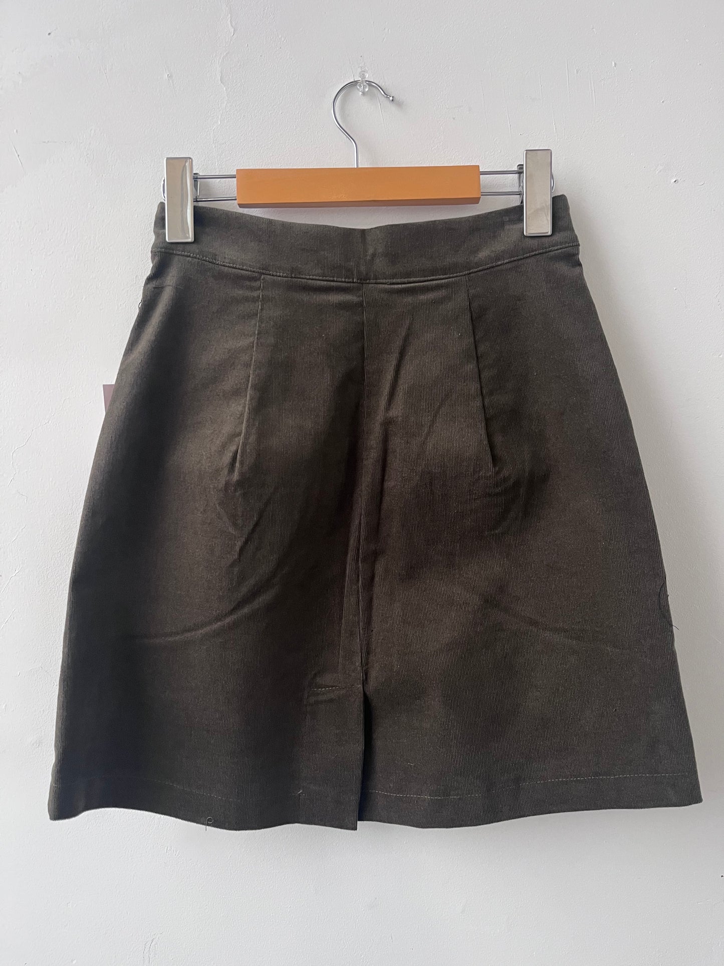 Mini jupe Leslie olive XS ÉCHANTILLON