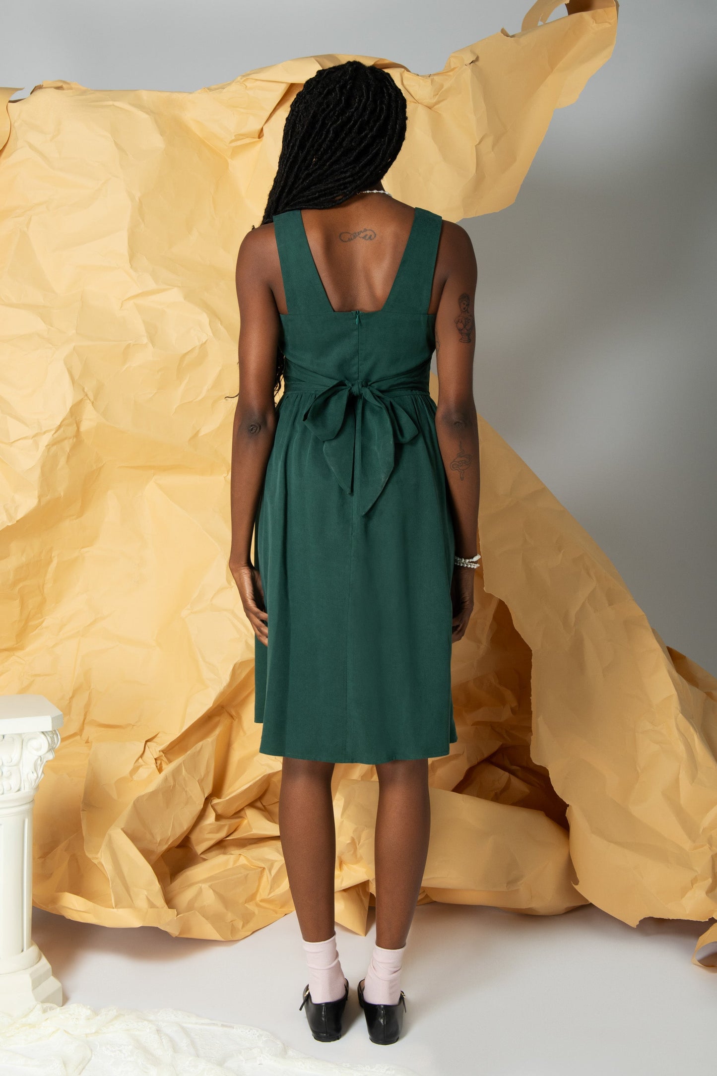 Robe bustier verte Iris (soldes)