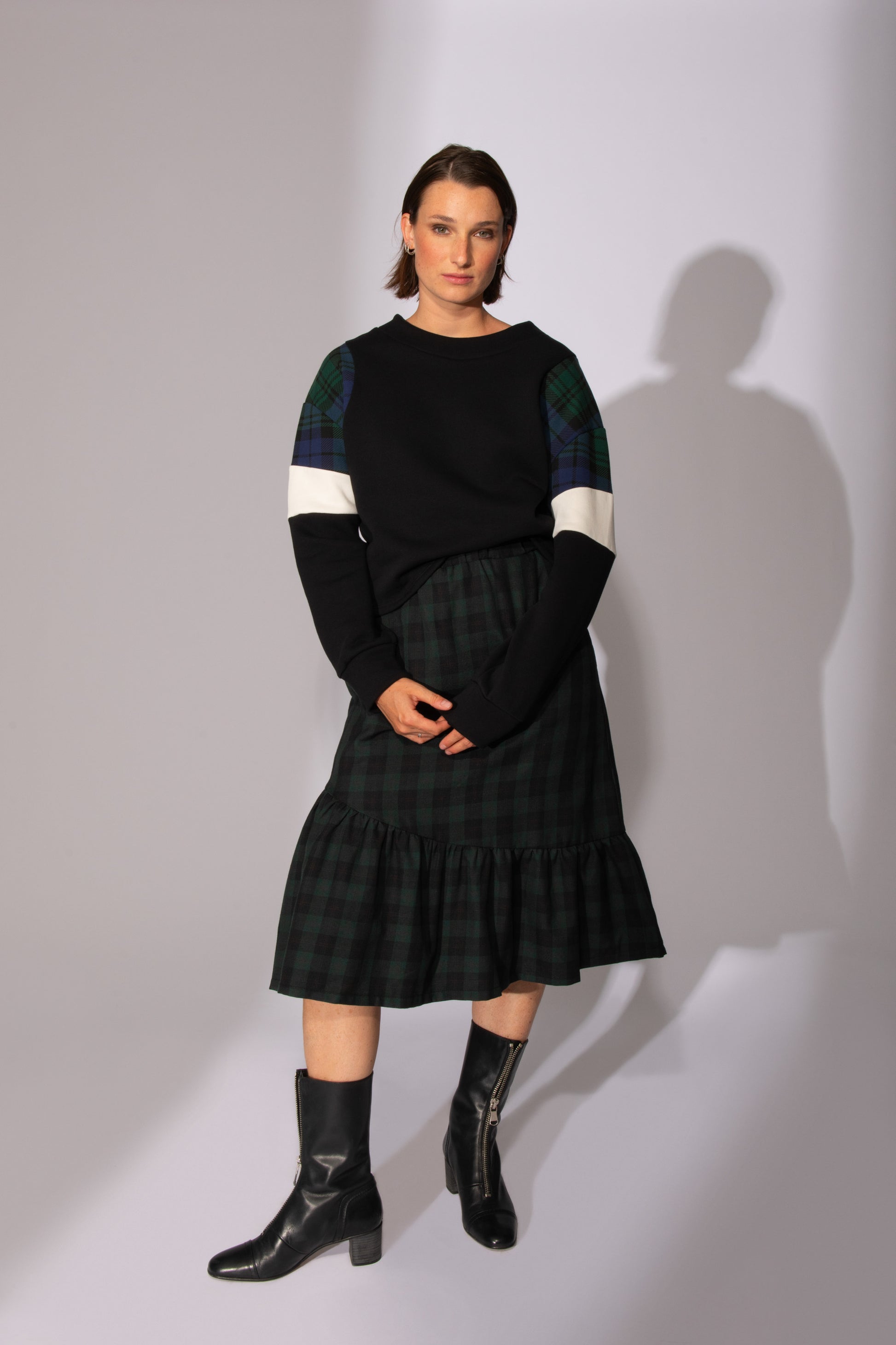 Jupe longue Float On tartan carreaux