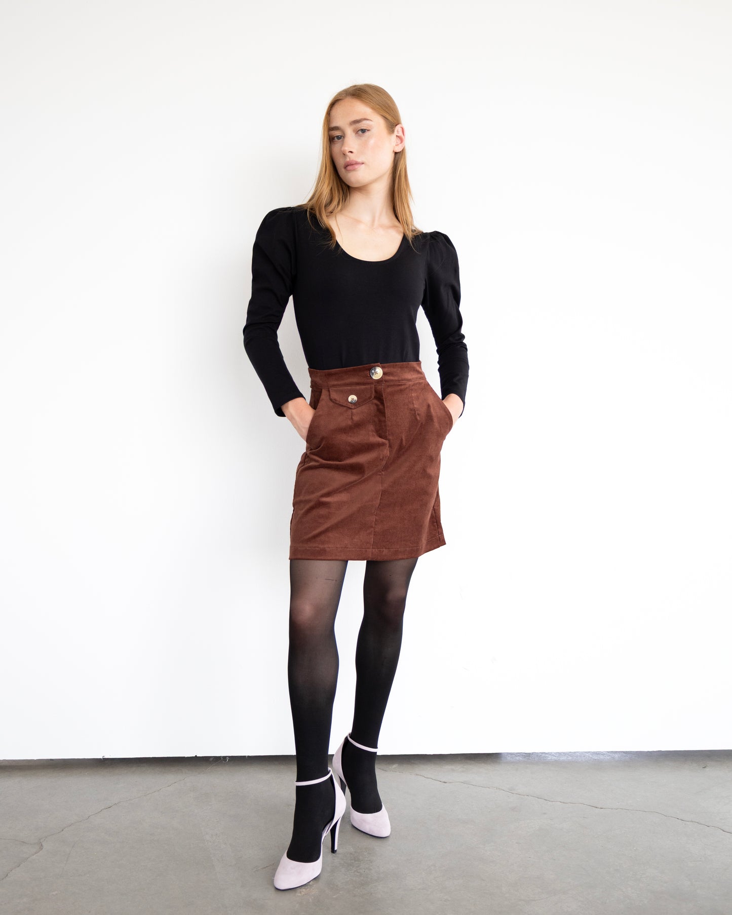 Mini jupe Leslie noisette