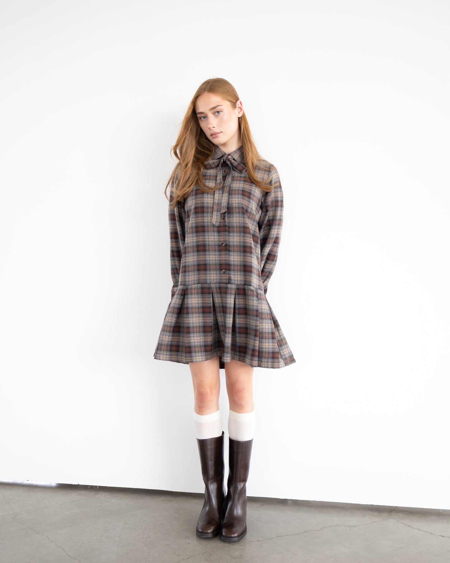 Robe chemisier Hope carreaux