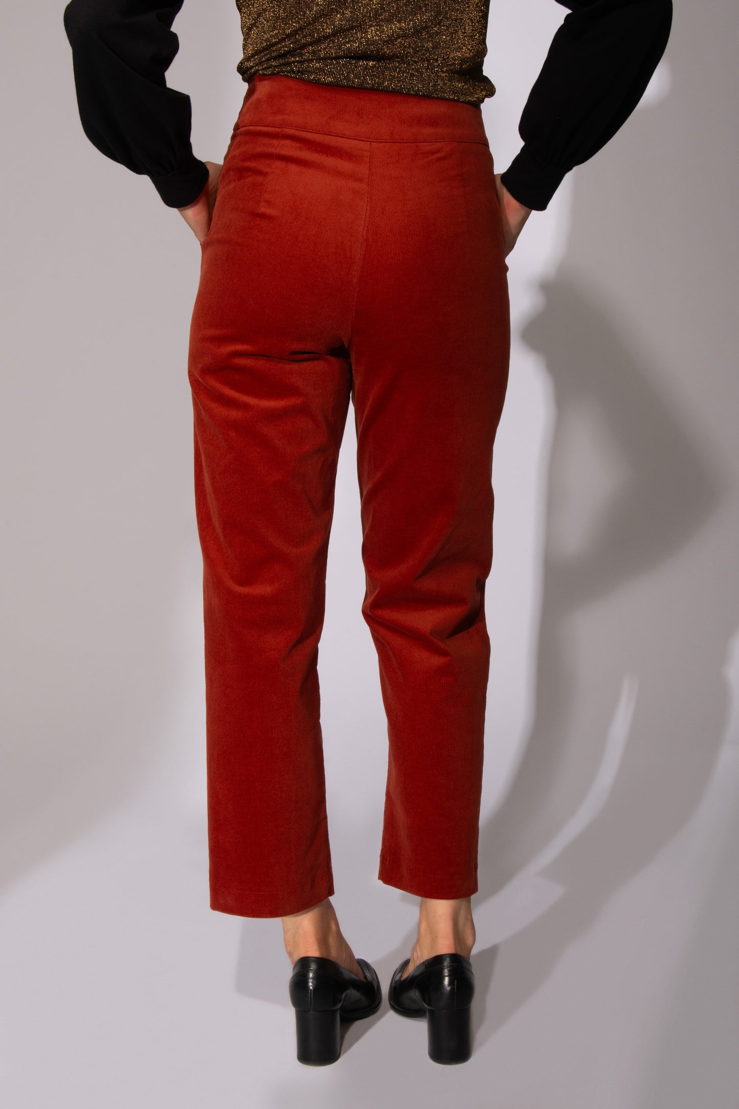 Pantalon corduroy terracotta Comin’ Through