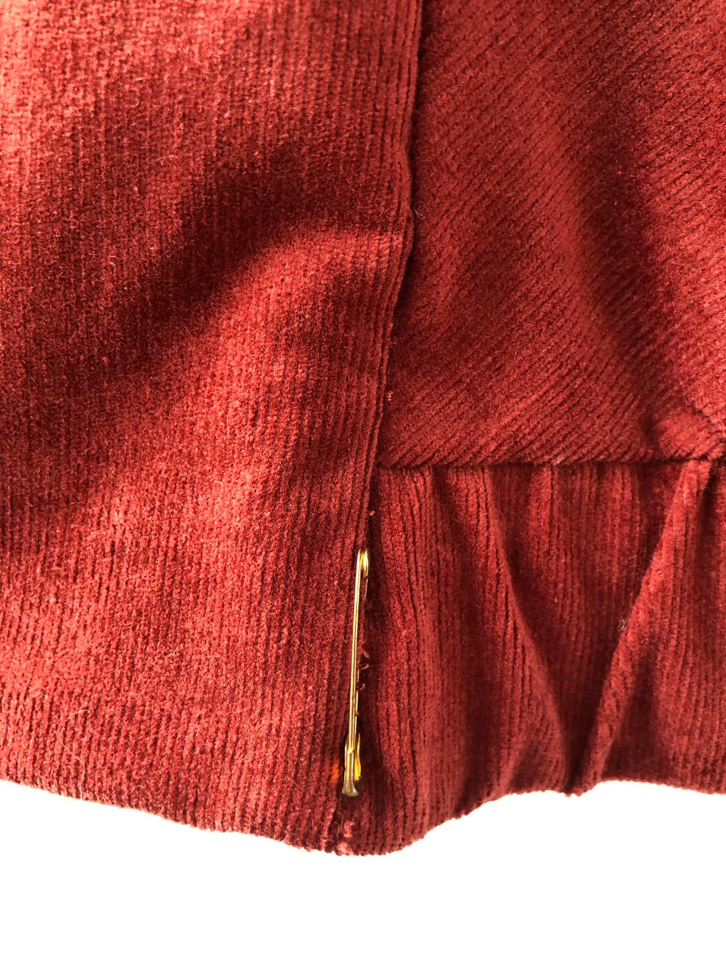 Blouson zip corduroy Terracotta Redrawn - Grand/Large