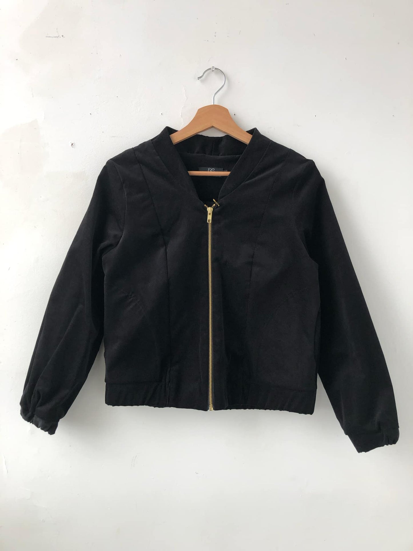 Blouson zip corduroy noir Redrawn - Petit/Small