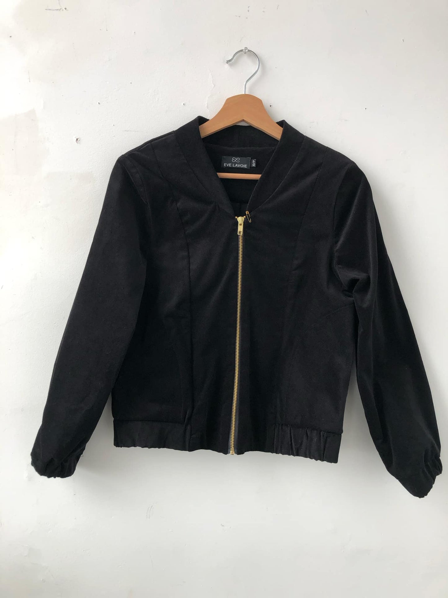 Blouson zip corduroy noir Redrawn - Très-petit/Extra-small