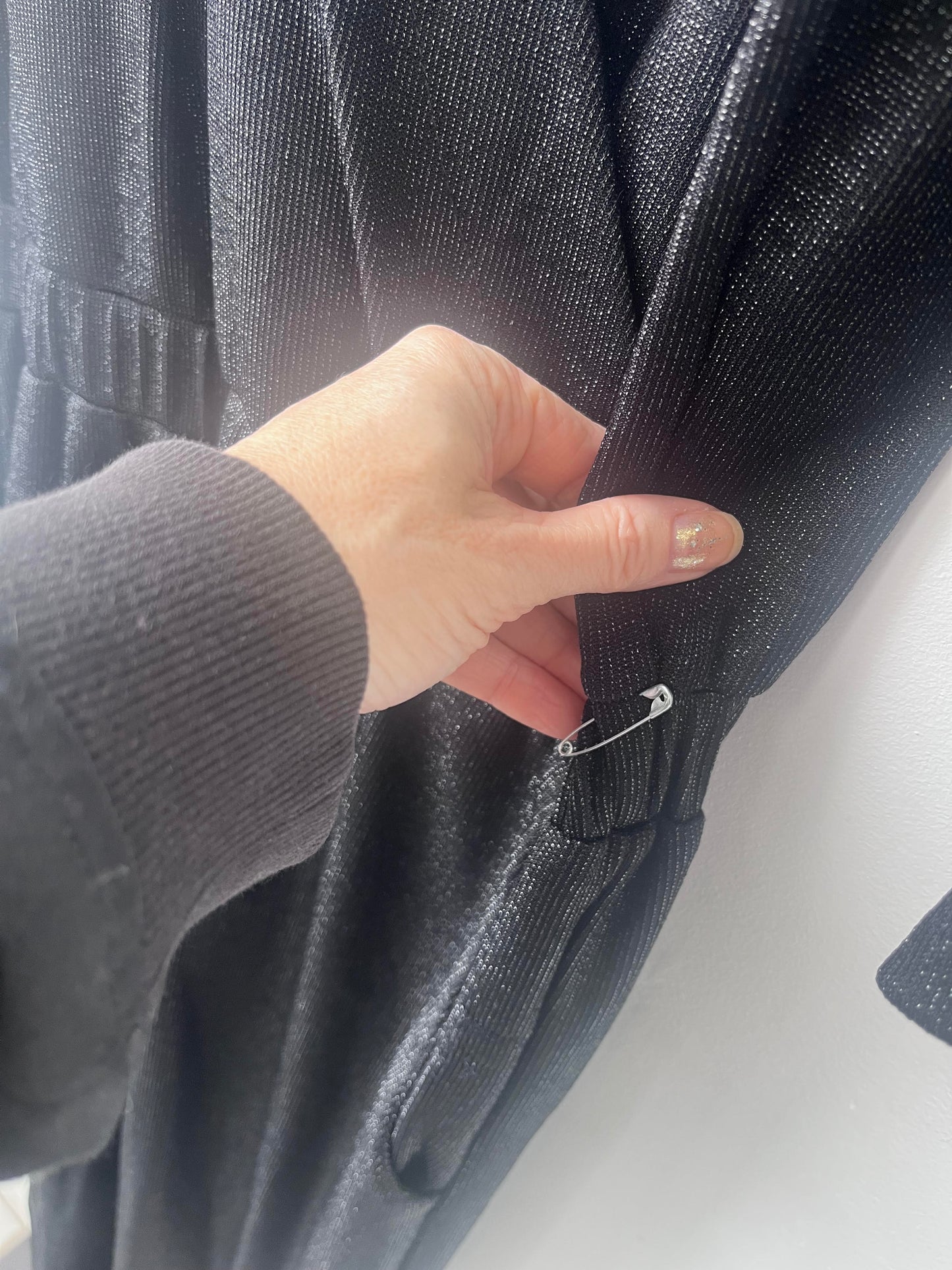 Combinaison Munro noire scintillante M DEFECT