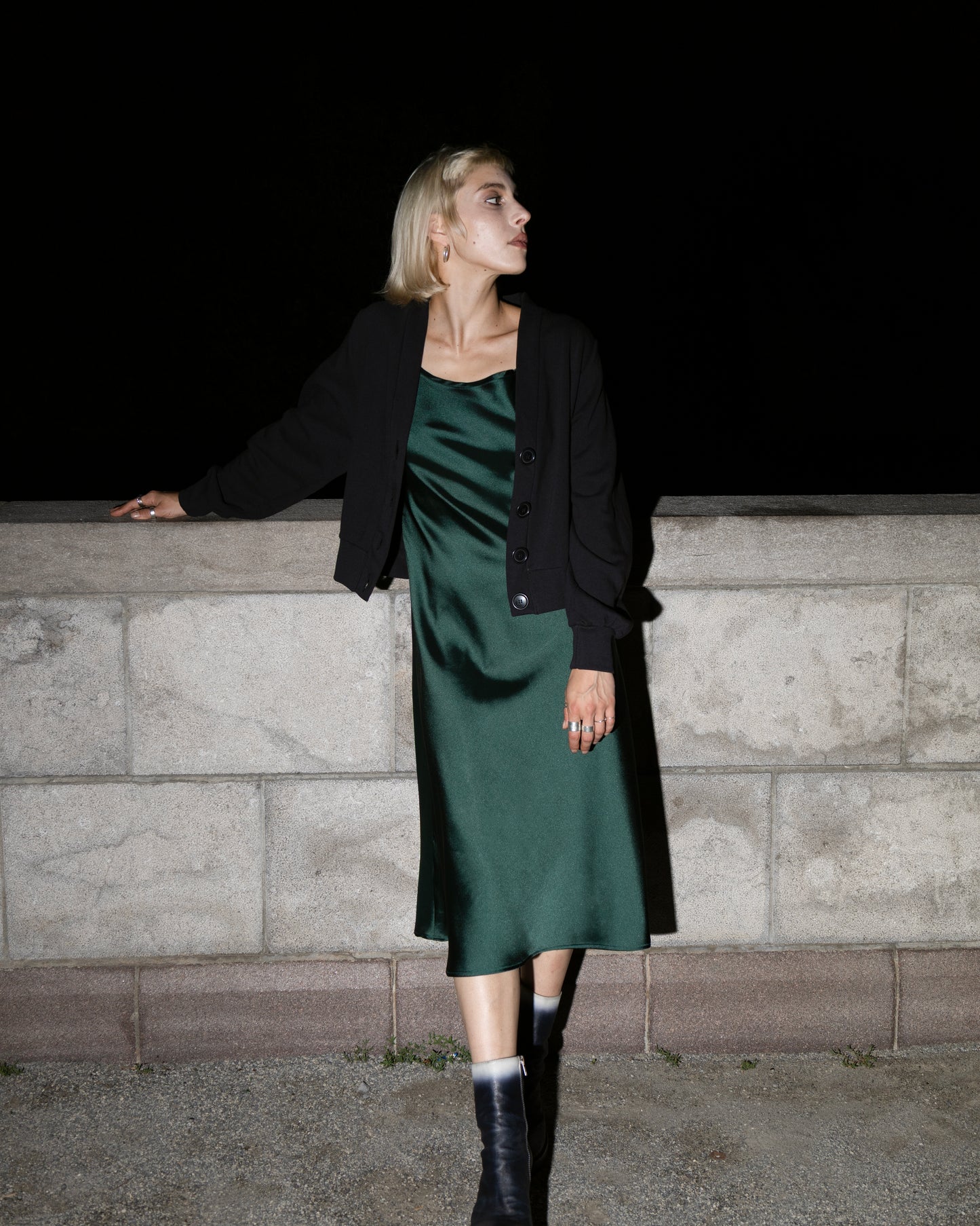 Cardigan Amethyst noir