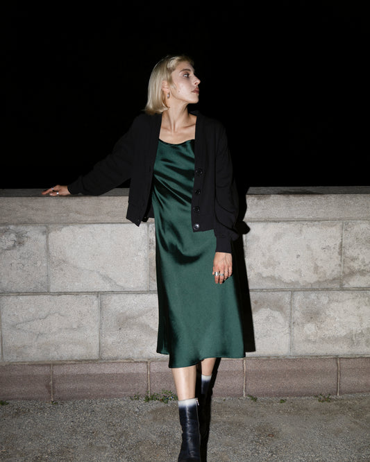 Cardigan Amethyst noir