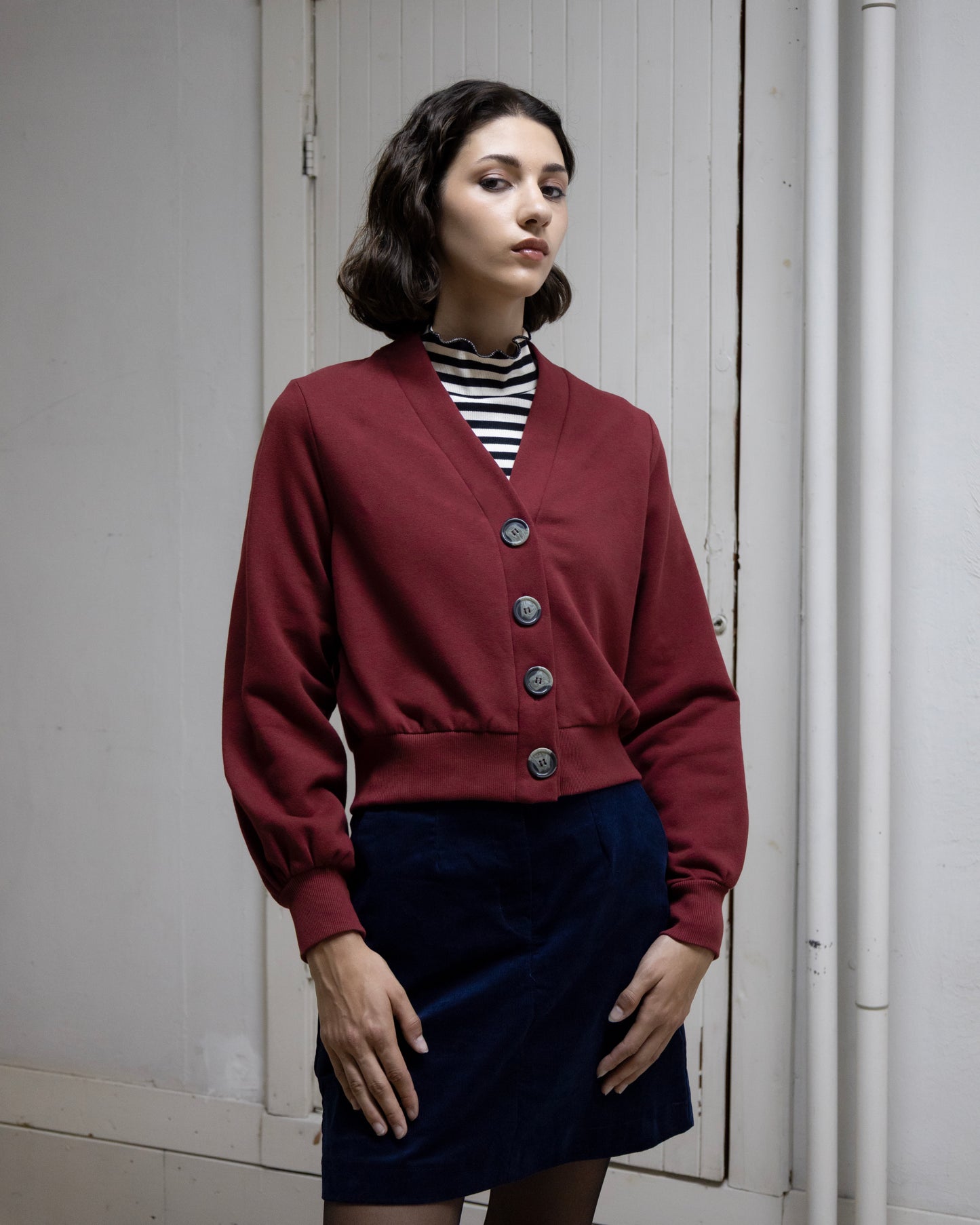 Cardigan Amethyst bourgogne