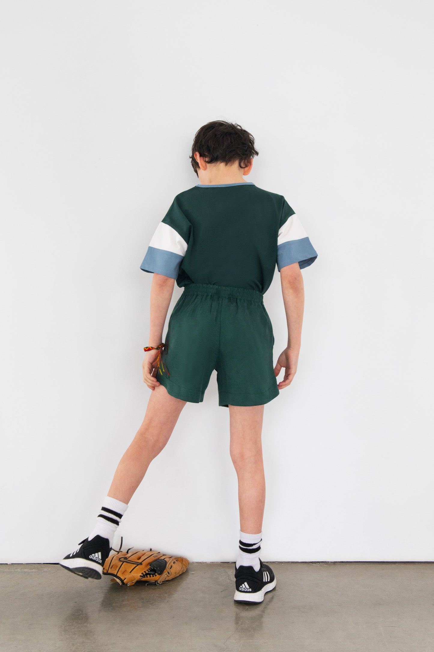 Green grow with me shorts for kids