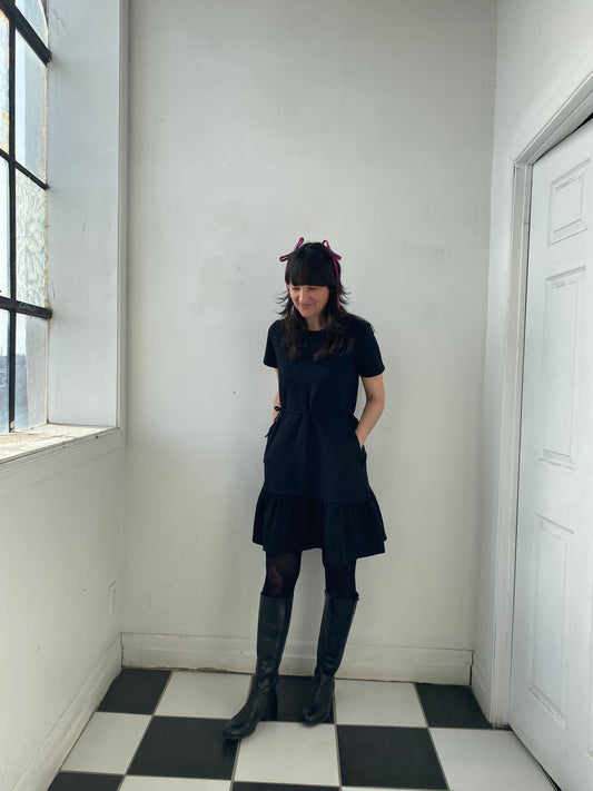 Robe ample Épervière noire