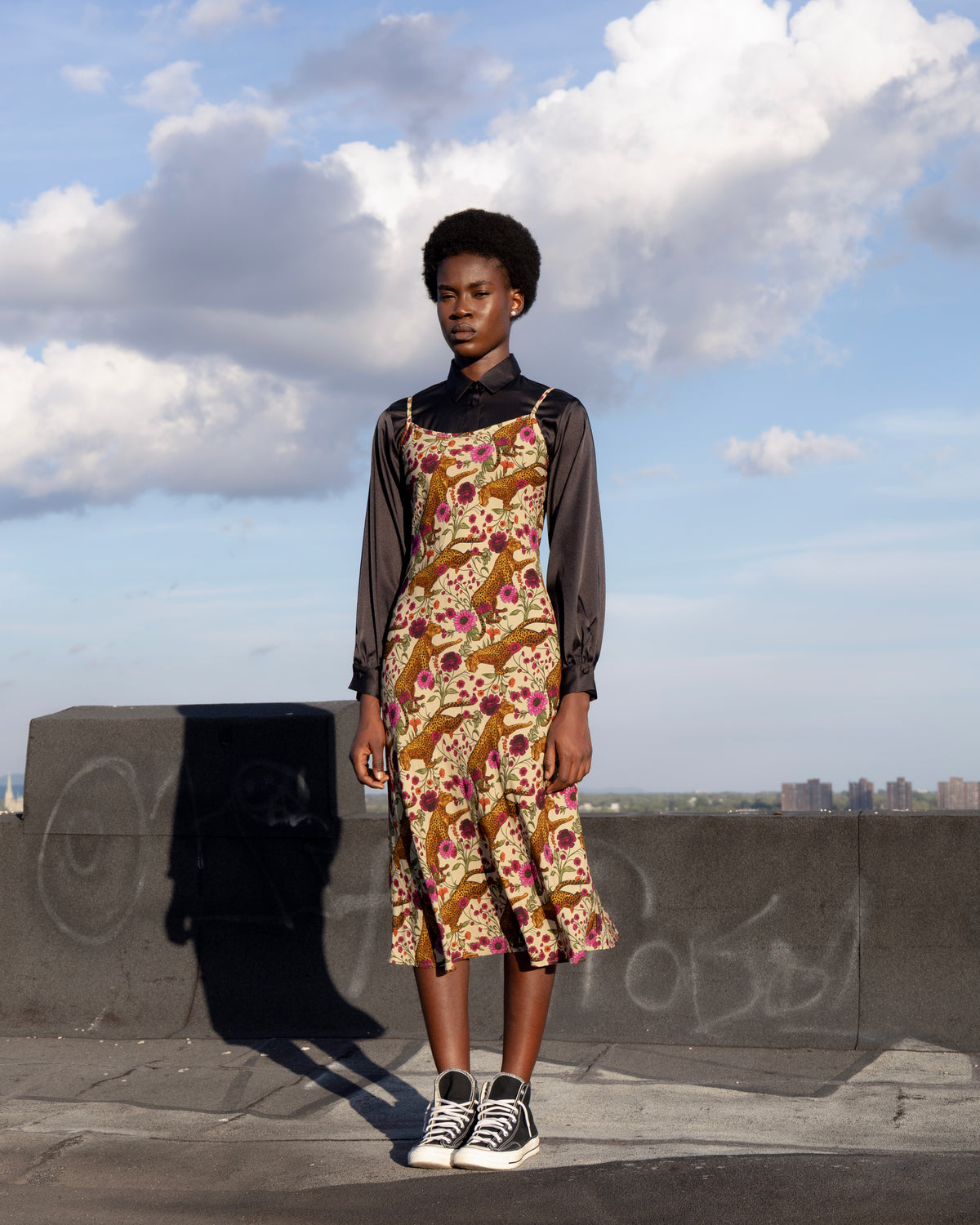 Robe Celestite motif léopard