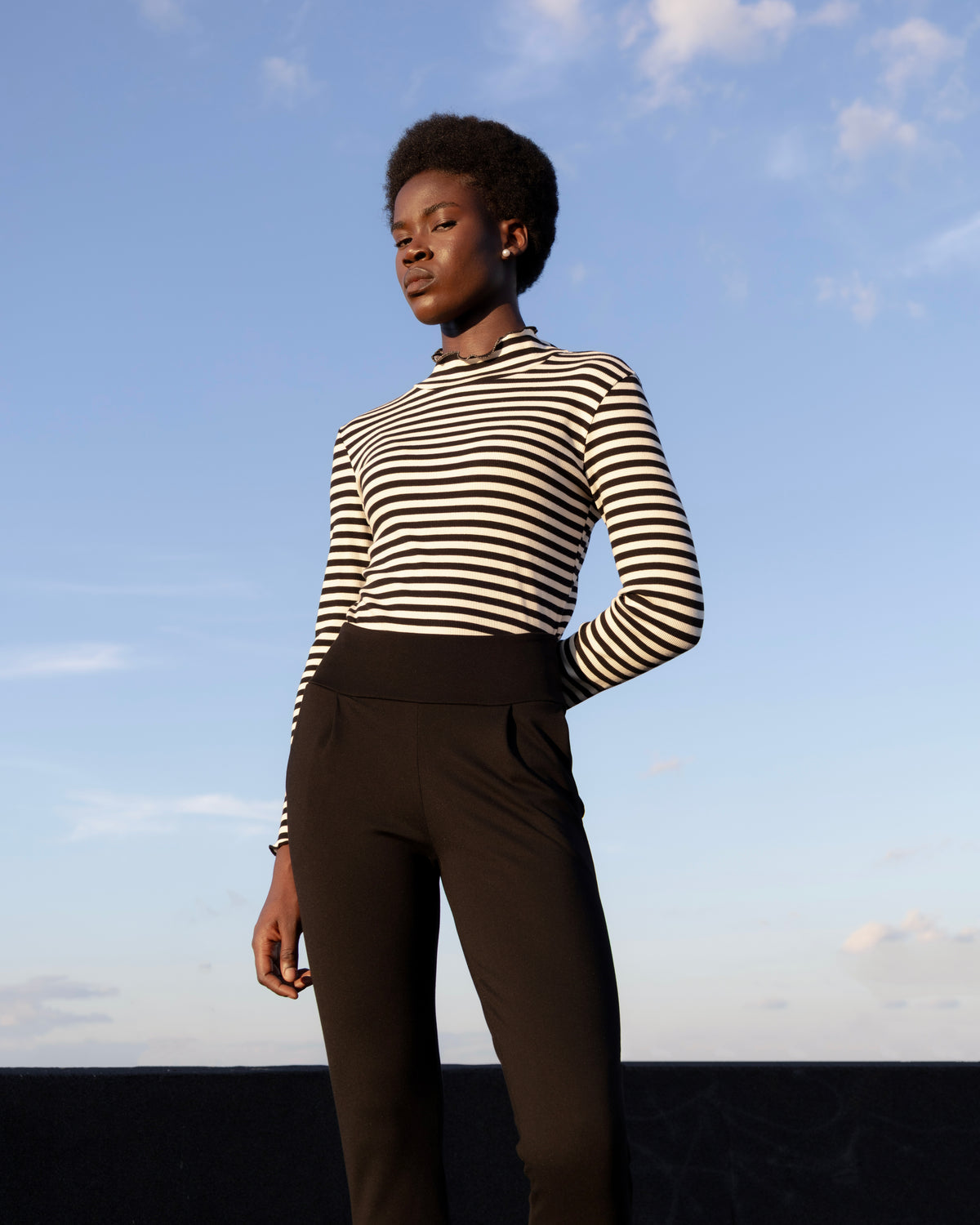 Pantalon Ponti di Roma Larimar noir