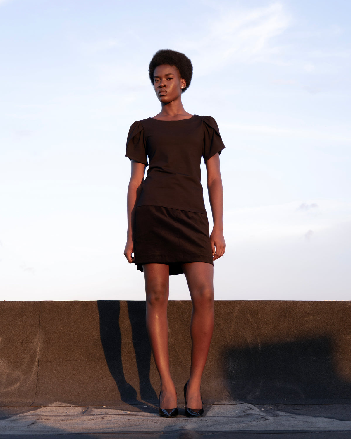 Haut tulipe Tanzania noir