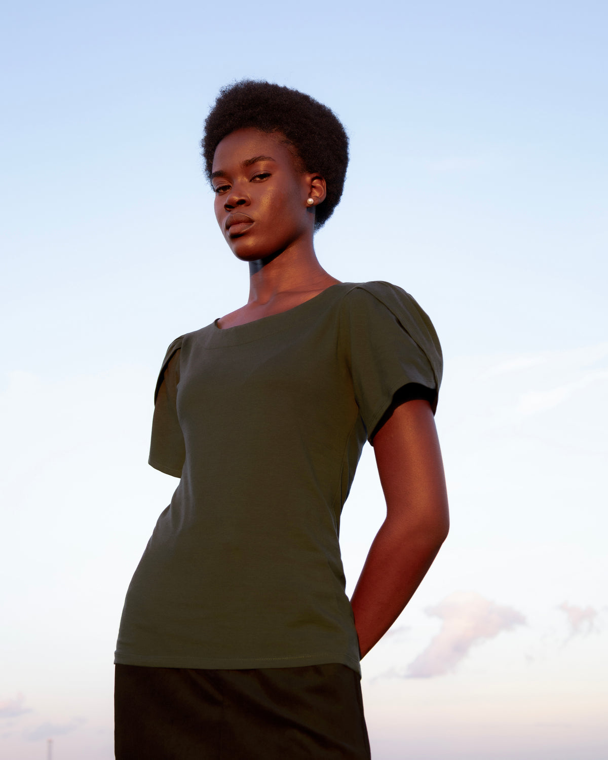 Haut tulipe Tanzania vert