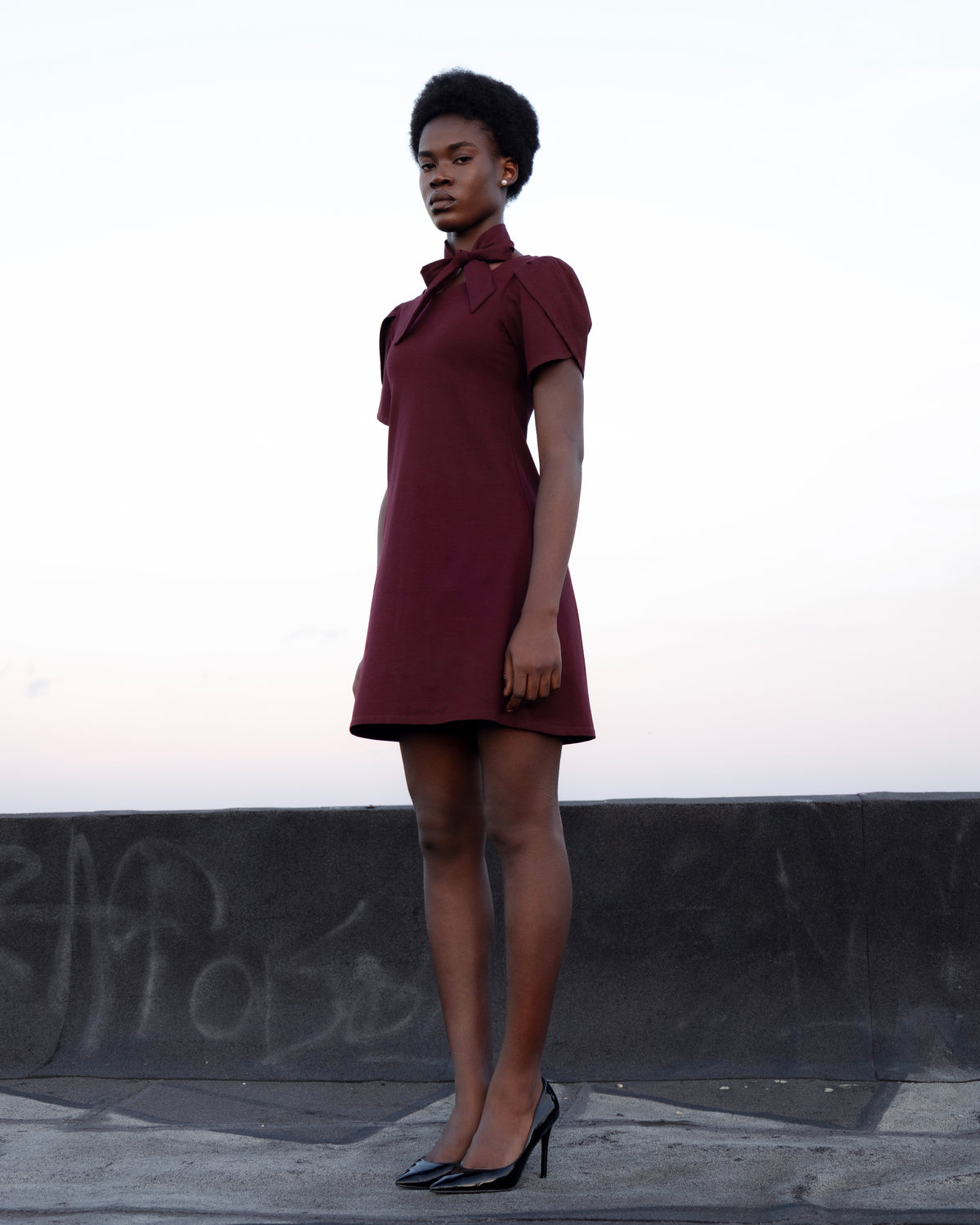 Robe Opal bourgogne
