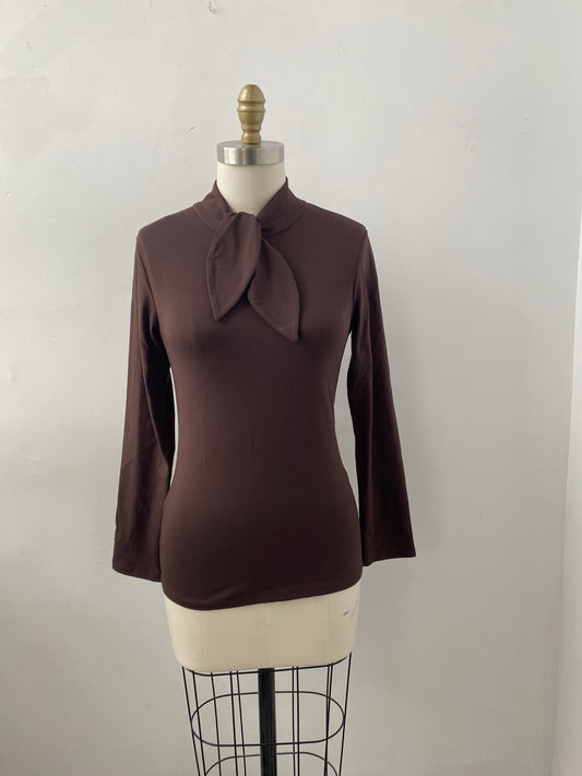 Mackenzie bow top chocolate