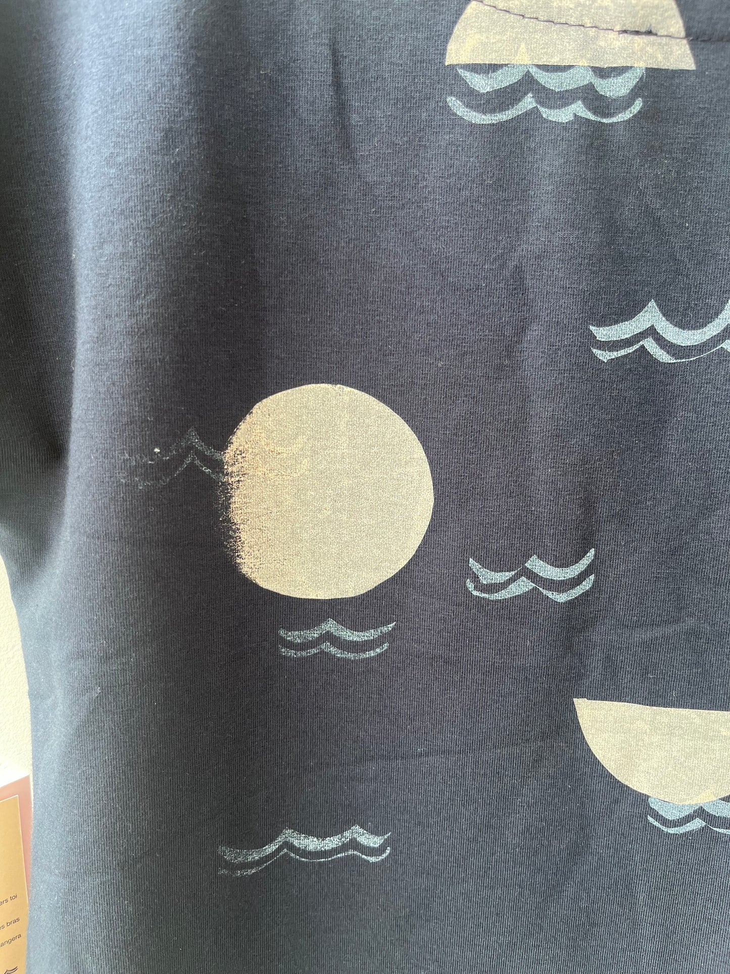 T-shirt imprimé marine Isoète XS DEFECT